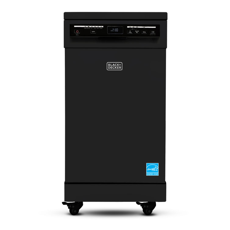 BLACK DECKER Portable Dishwasher, 18 Inches Wide, 8 Place Setting